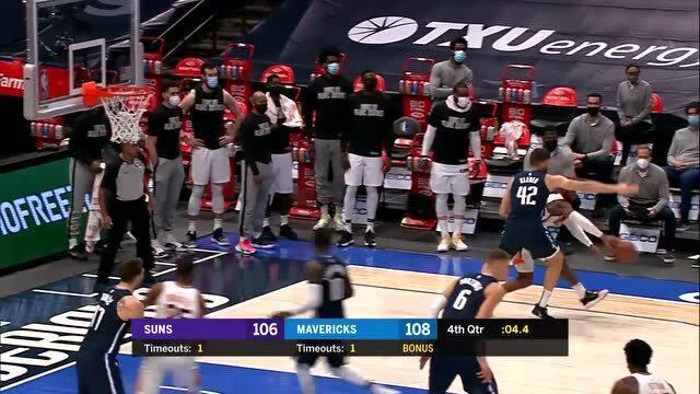  东契奇超远三分绝杀，独行侠逆转太阳迎五连胜